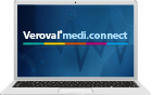 Slika računala s programskom opremom Veroval®medi.connect na zaslonu.