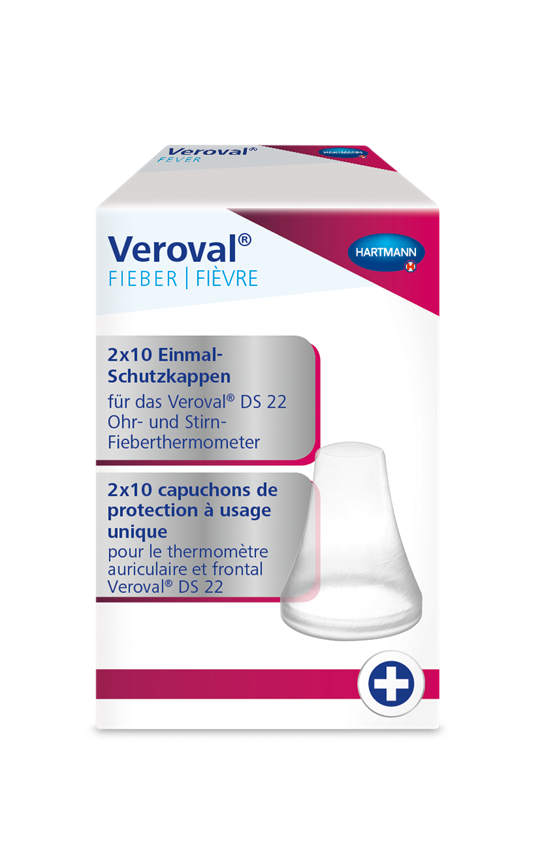 Abbildung der Verpackung des Veroval 2-in-1-Infrarot-Thermometers