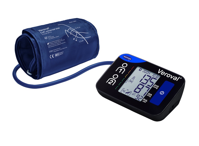 Veroval compact upper arm blood pressure monitor with cuff