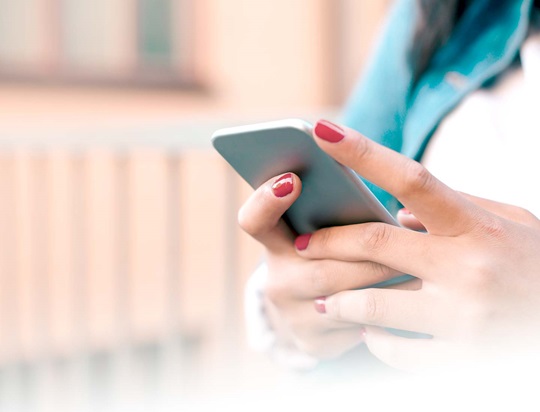 Girl with phone