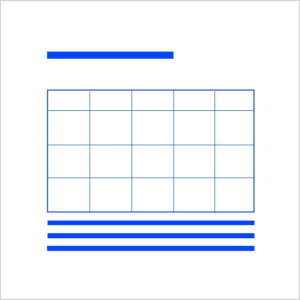 Teaser: Paragraph Table