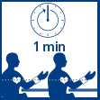 Veroval blood pressure measurement rule 7: Wait at least one minute between two measurements