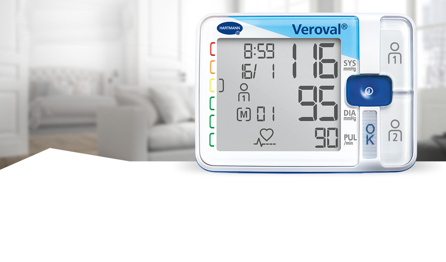 Bild des Veroval® Handgelenk-Blutdruckmessgeräts