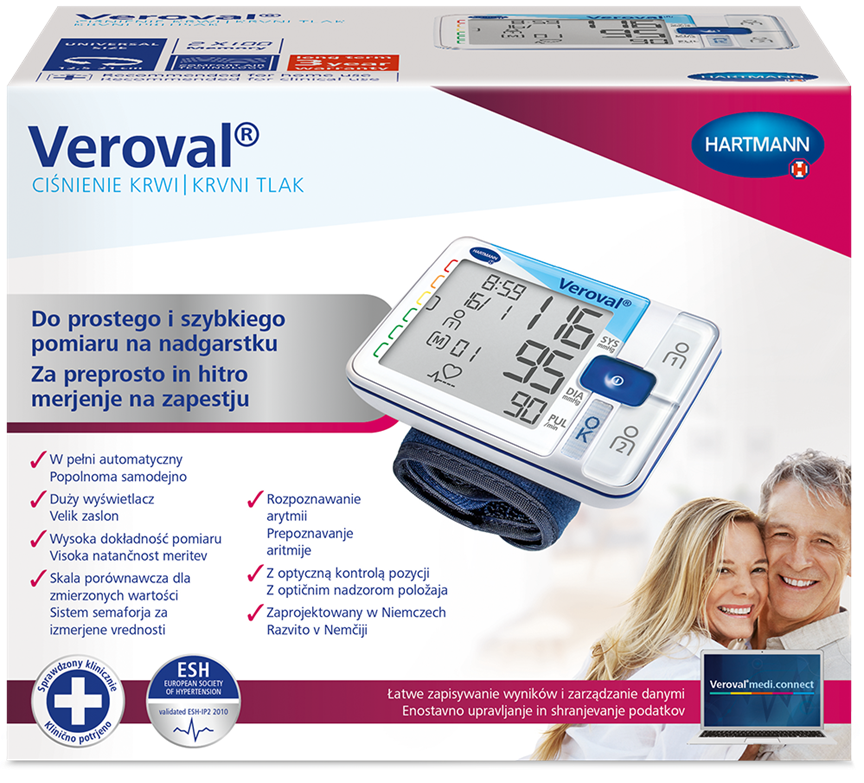 Veroval Wrist Blood Pressure Packshot slovenia