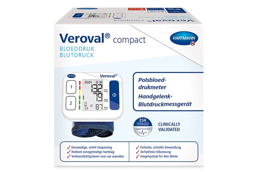 Veroval® Compact polsbloeddrukmeter packshot